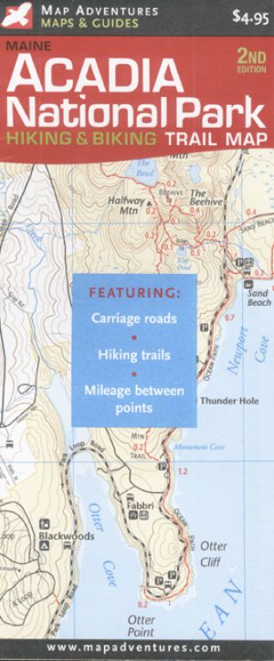 Acadia National Park Hiking and Biking Trail Map